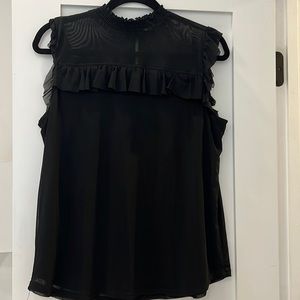 Black turtle neck blouse